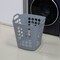 Flexible Plastic Laundry Basket - Square Storage Hamper with Side Handles for Easy Carrying - Versatile Organizer for Laundry, and Household Storage
